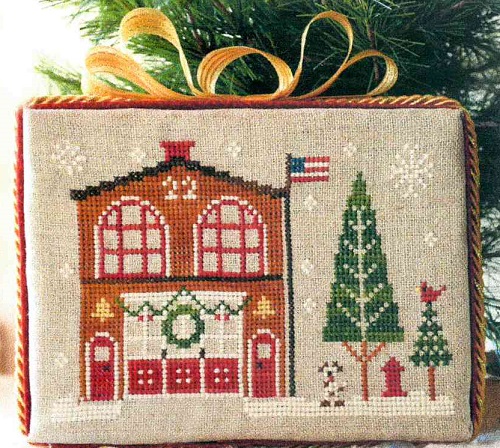 Hometown Holiday ~ Firehouse by Little House Needleworks