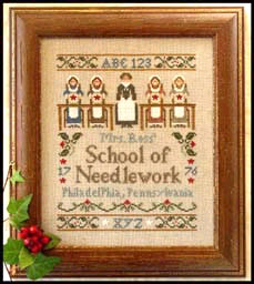 Needlework School chart by Little House Needleworks