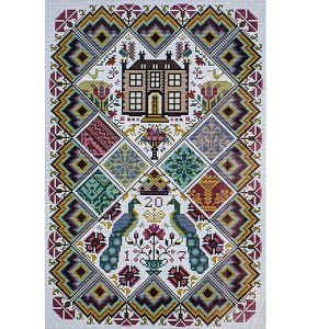 House of Peacocks by Long Dog Samplers