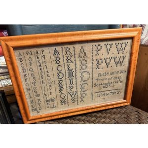 Phebe Ann V. Wie Sampler by NeedleWork Press