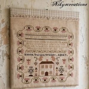 Emma Turton a reproduction Sampler chart by Nikycreations