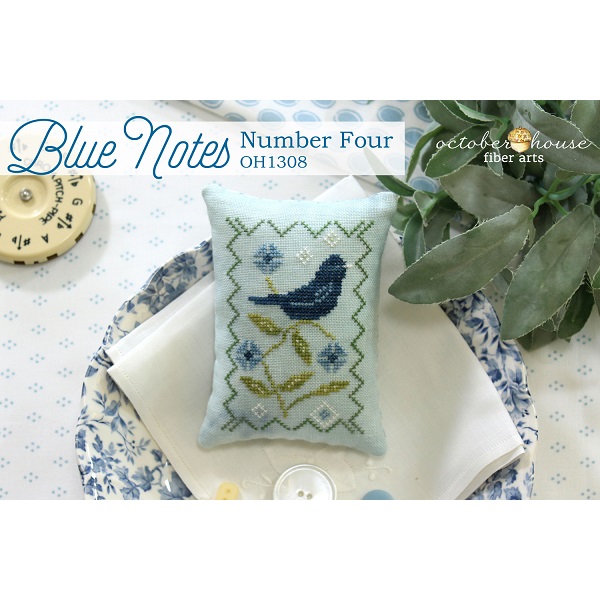 Blue Notes #4 chart by October House Fiber Arts