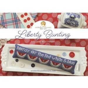 Liberty Bunting chart by October House Fiber Arts