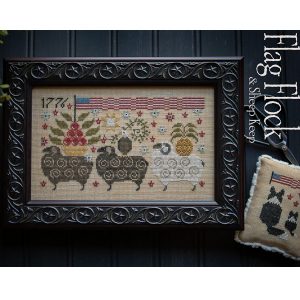 Flag Flock and Sheep Keep by Plum Street Samplers