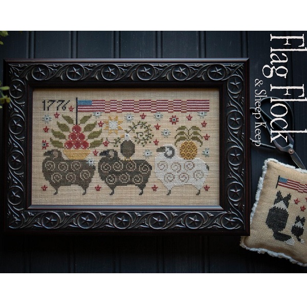 Flag Flock and Sheep Keep by Plum Street Samplers