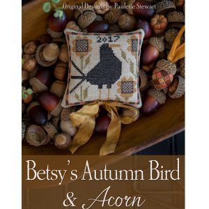 Betsy’s Autumn Bird & Acorn by Plum Street Samplers