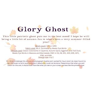 Glory Ghost chart by Plum Street Samplers