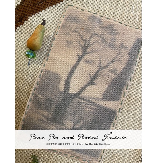 Pin and fabric printed tree for Olde Stuyvesant Pear Tree by Primitive Hare