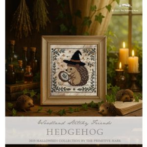 Woodland Stitchy Friends: Hedgehog chart by Primitive Hare