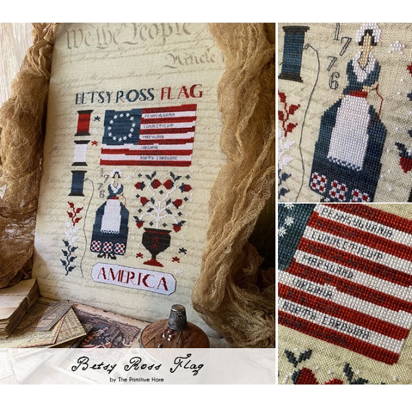 Betsy Ross Flag chart by Primitive Hare