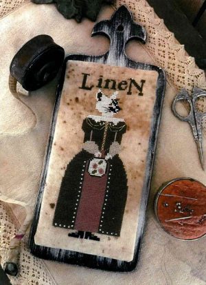 Miss Linette Lynn Linen chart by Primitive Hare