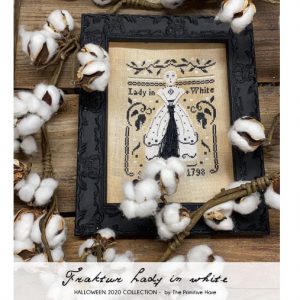 Fraktur Lady In White by Primitive Hare