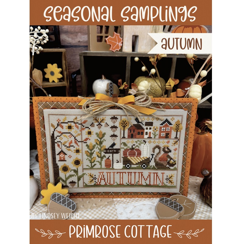 Seasonal Samplings: Autumn chart by Primrose Cottage