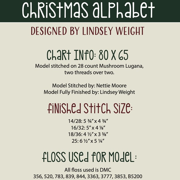Christmas Alphabet, by Primrose Cottage - Image 2