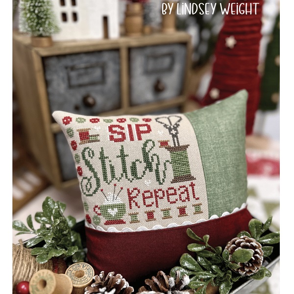 Sip Stitch Repeat by Primrose Cottage Stitches