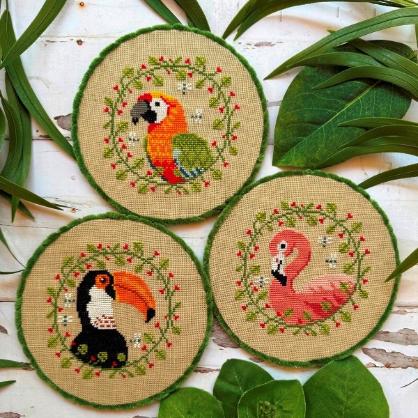 Animal Trio: Tropical Birds chart by PuntiniPuntini