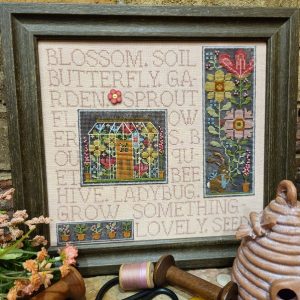 Mixed Media Needleart: Flower Garden chart by Quaint Rose Needlearts