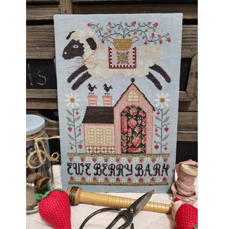 Ewe Berry Barn chart by Quaint Rose Needleart - Nashville26