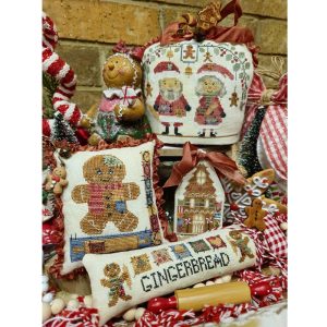 Gingerbread Thieves chart by Quaint Rose Needlearts