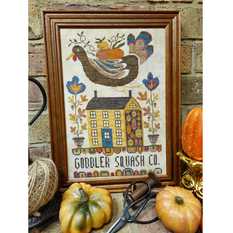 Gobbler Squash Co chart by Quaint Rose Needlearts