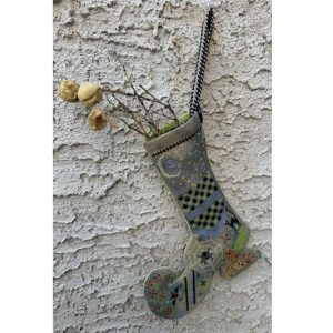 Witch’s Boot Stocking chart by Rebel Stitcher Designs