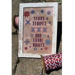Stars Stripes & Equal Rights chart by Rebel Stitcher Designs