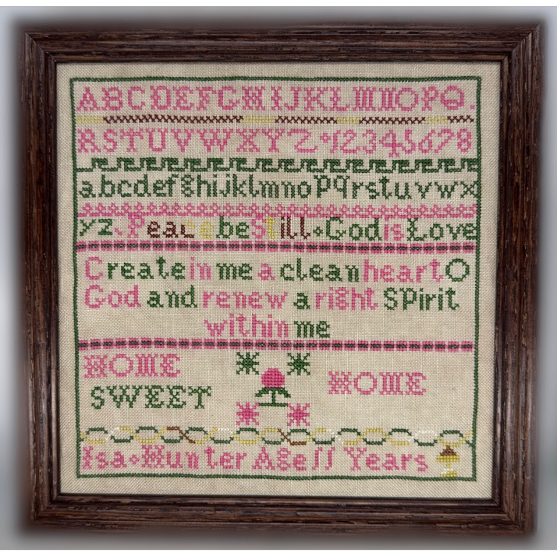 Isa Hunter ~ Reproduction Sampler by SamBrie Stitches