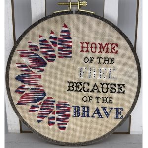 Patriotic Sunflower by SamBrie Stitches