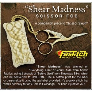 Shear Madness Scissor Fob by Silver Creek Samplers