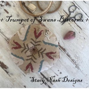 Trumpet of Swans Biscornu by Stacy Nash