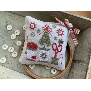 Christmas Spools Pinkeep chart by Stitches By Ethel