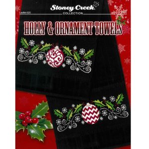 Holly and Ornament Towels