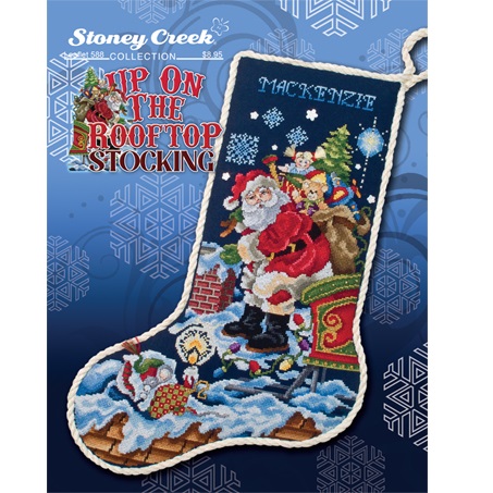 Up On The Rooftop Stocking by Stoney Creek