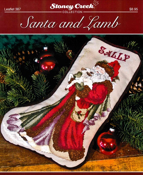 Santa and Lamb Stocking