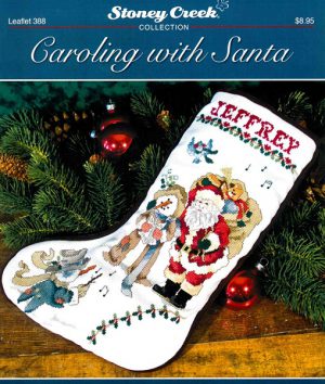 Caroling with Santa Stocking