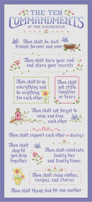 Ten Commandments<br>Of The Sisterhood