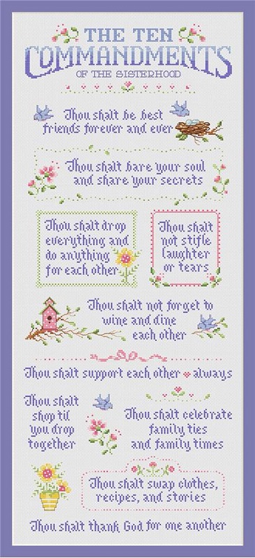 Ten Commandments<br>Of The Sisterhood