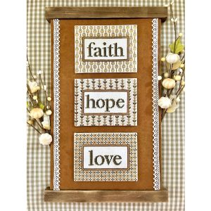 Faith Hope Love by Sweet Wing Studio