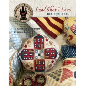 Land That I Love ~ Biscornu Book, by Teresa Kogut