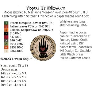 Yippee! It’s Halloween chart by Teresa Kogut