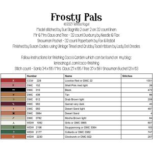 Frosty Pals chart by Teresa Kogut – Nashville26