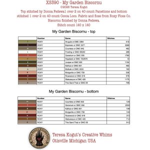 My Garden Biscornu chart by Teresa Kogut – Nashville26