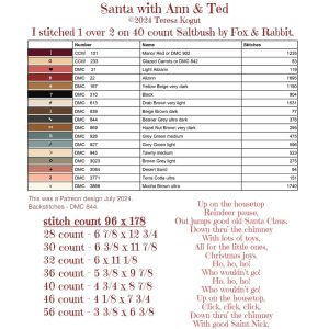 Santa with Ann & Ted chart by Teresa Kogut – Nashville26