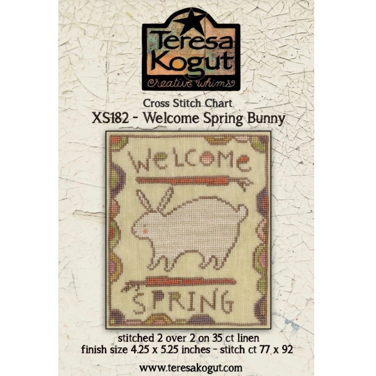 Welcome Spring Bunny chart by Teresa Kogut