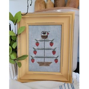 Strawberry Feather Tree chart by Thread Milk Designs