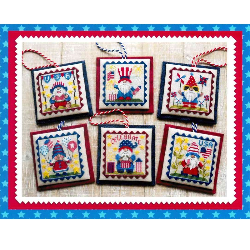 Patriotic Gnome Littles by Waxing Moon