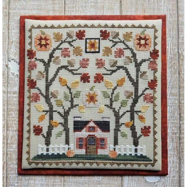 Little House in the Autumn Woods by Waxing Moon Designs