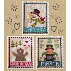 Monthly Trios ~ January, February, March by Waxing Moon