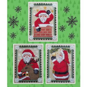 Santa Trio by Waxing Moon