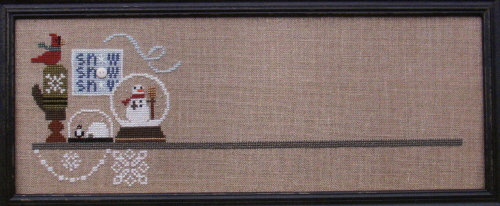 Mantle, Wintery Snowglobe, Snow Snow Snow